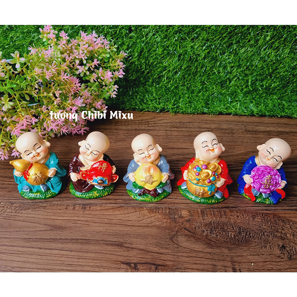 05 chú tiểu Ngũ Phúc Lâm Môn 7cm